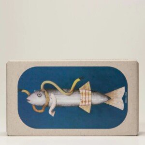 Vis in blik van Blikvanger